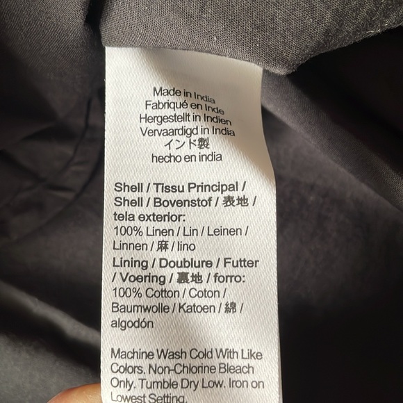 J Crew Button-back 100% linen shift dress NWT - Picture 7 of 13